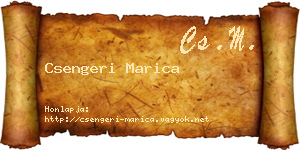 Csengeri Marica névjegykártya
